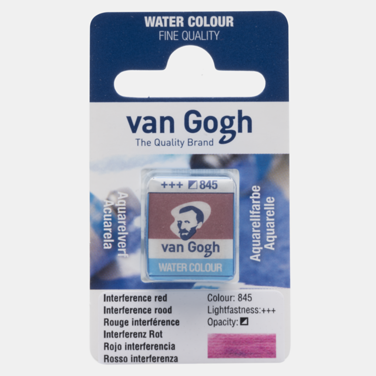 Van Gogh 845 aquarelverf napje - interference rood