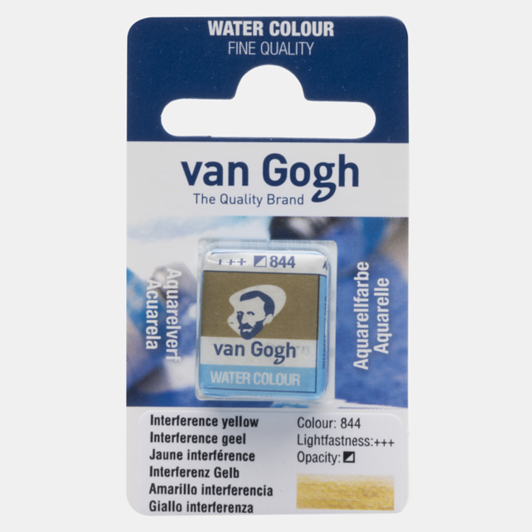 Van Gogh 844 aquarel napje - interference geel