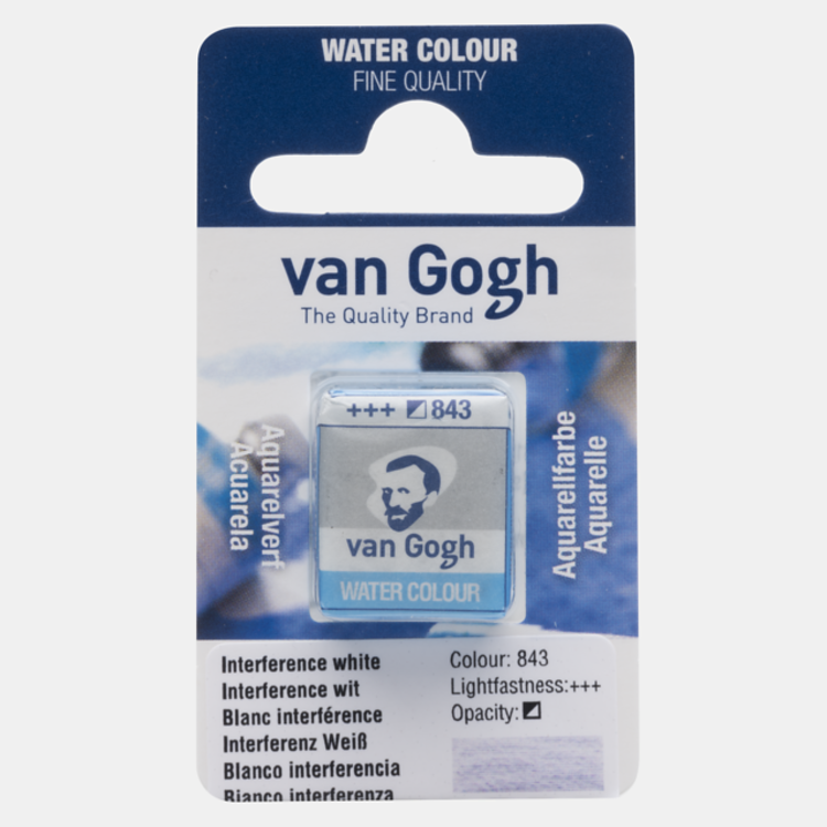 Van Gogh 843 aquarel napje - interference wit
