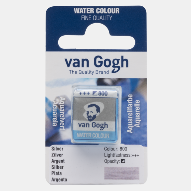 Van Gogh 800 aquarelverf napje - zilver