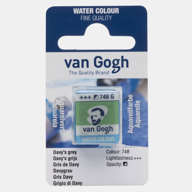 Van Gogh 748 aquarelverf napje - Davys grijs