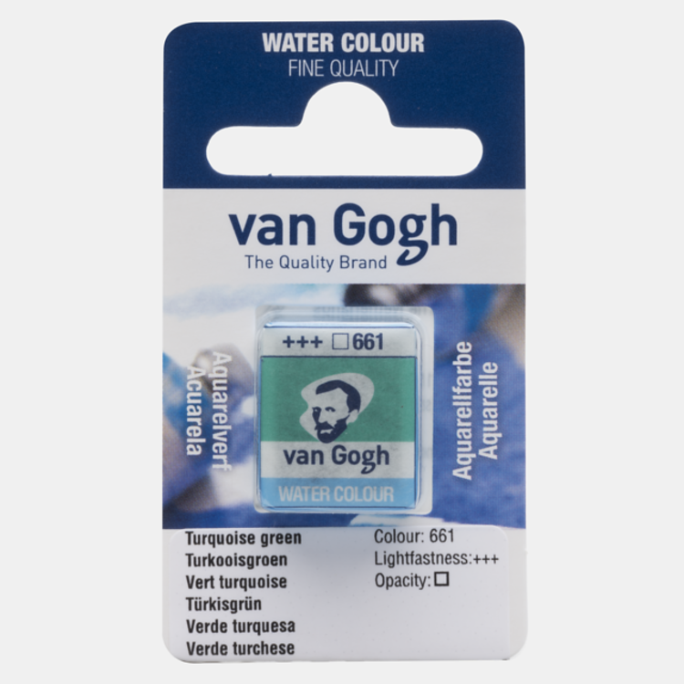 Van Gogh 661 aquarelverf napje - turkooisgroen