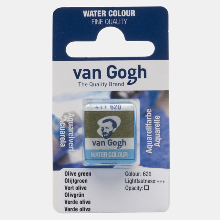 Van Gogh 620 aquarelverf napje - olijfgroen