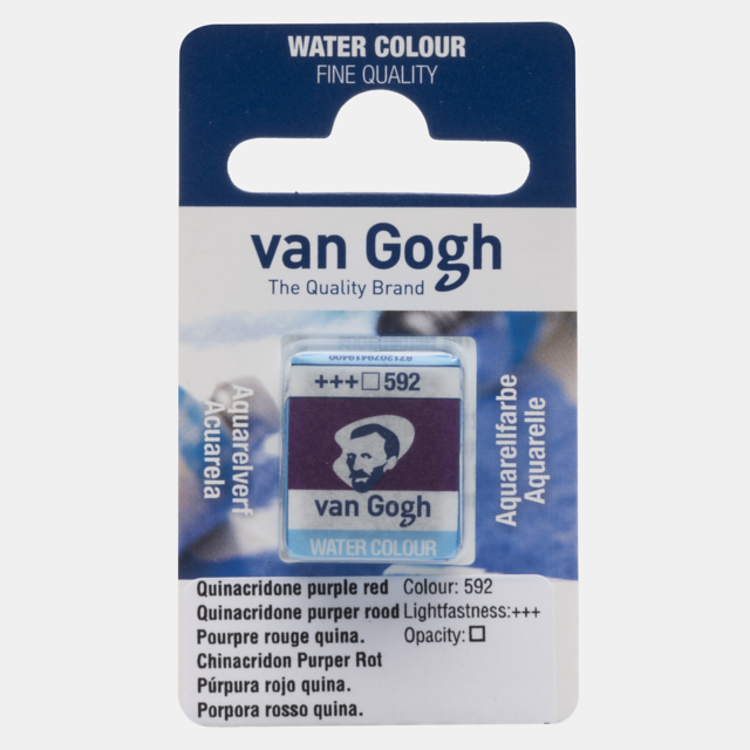 Van Gogh 592 aquarelverf napje - quinacridone purper rood