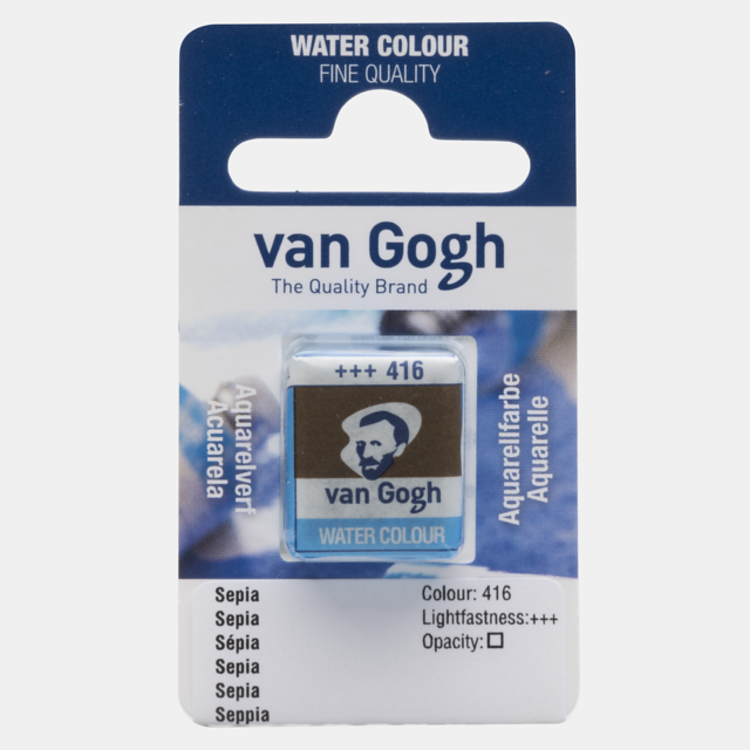 Van Gogh 416 aquarelverf napje - sepia