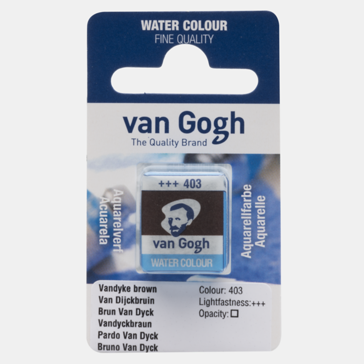 Van Gogh 403 aquarelverf napje - van Dijckbruin