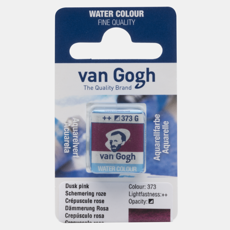 Van Gogh 373 aquarel napje - schemering roze
