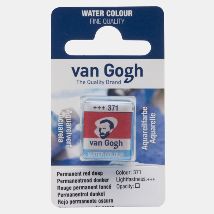 Van Gogh 371 aquarelverf napje - permanentrood donker