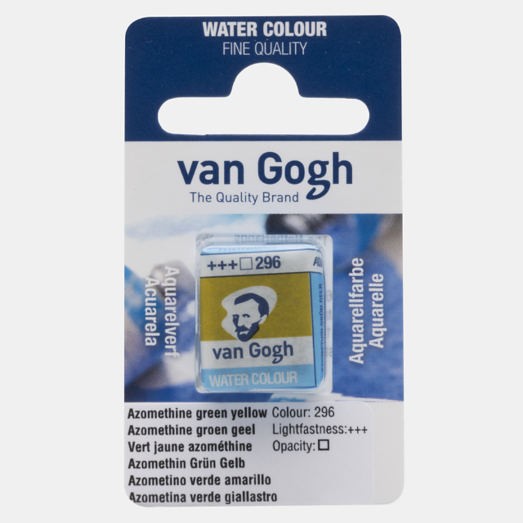 Van Gogh 296 aquarel napje - azomethine groen geelachtig