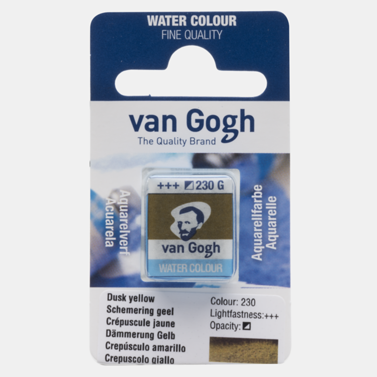 Van Gogh 230 aquarel napje - schemering geel