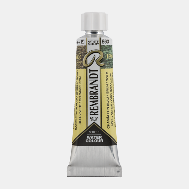 Rembrandt 863 aquarelverf 10ml kam blauw groen goud