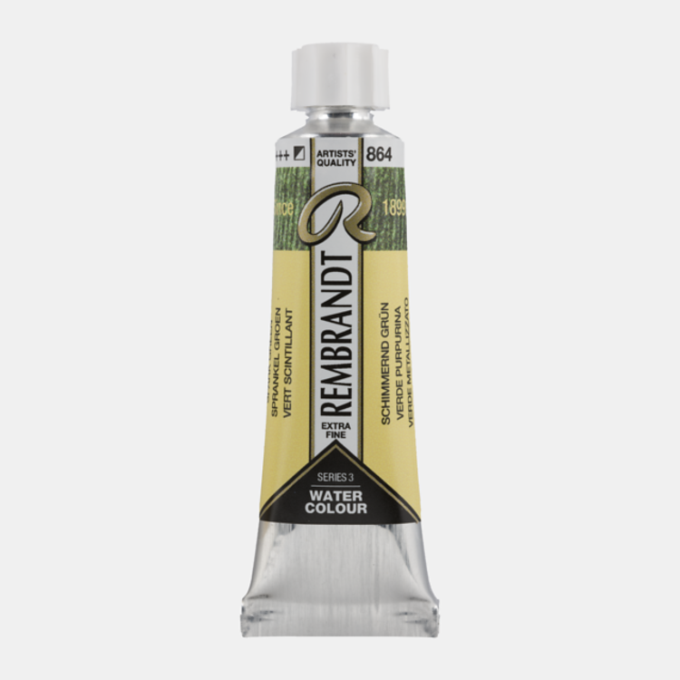 Rembrandt 864 aquarelverf tube 10ml - sprankelgroen