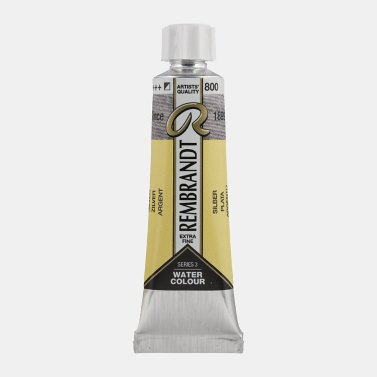Rembrandt 800 aquarelverf 10ml zilver