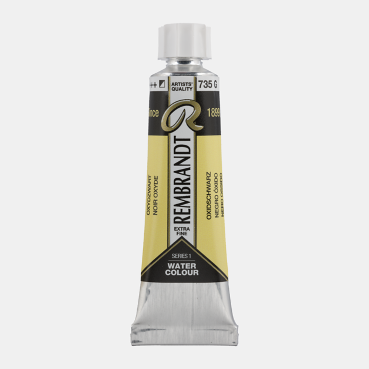Rembrandt 735 aquarelverf 10ml oxydzwart