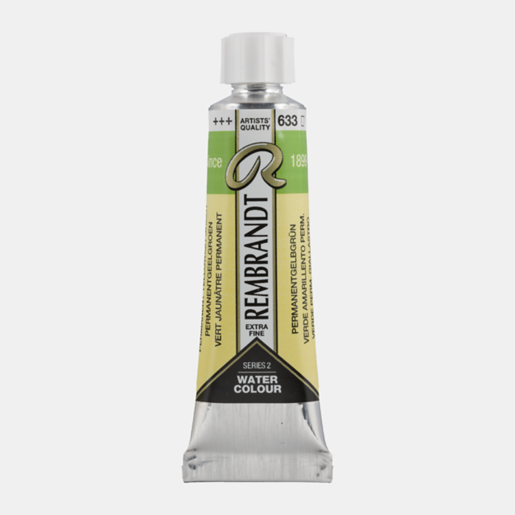 Rembrandt 633 aquarelverf 10ml permanent geelgroen