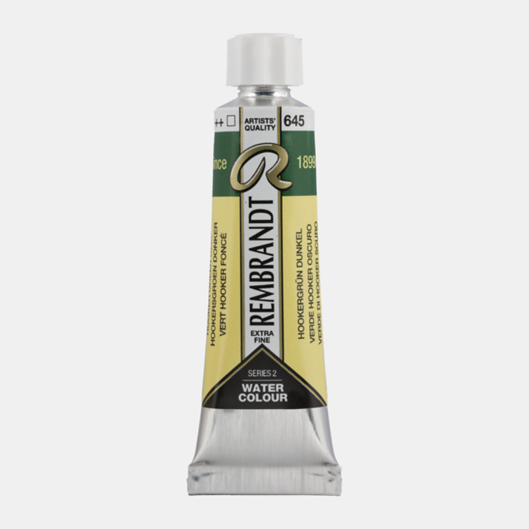 Rembrandt 645 aquarelverf 10ml Hookersgroen donker