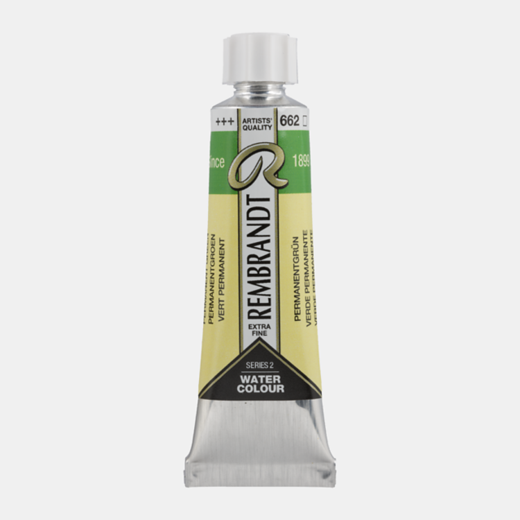 Rembrandt 662 aquarelverf 10ml permanent groen