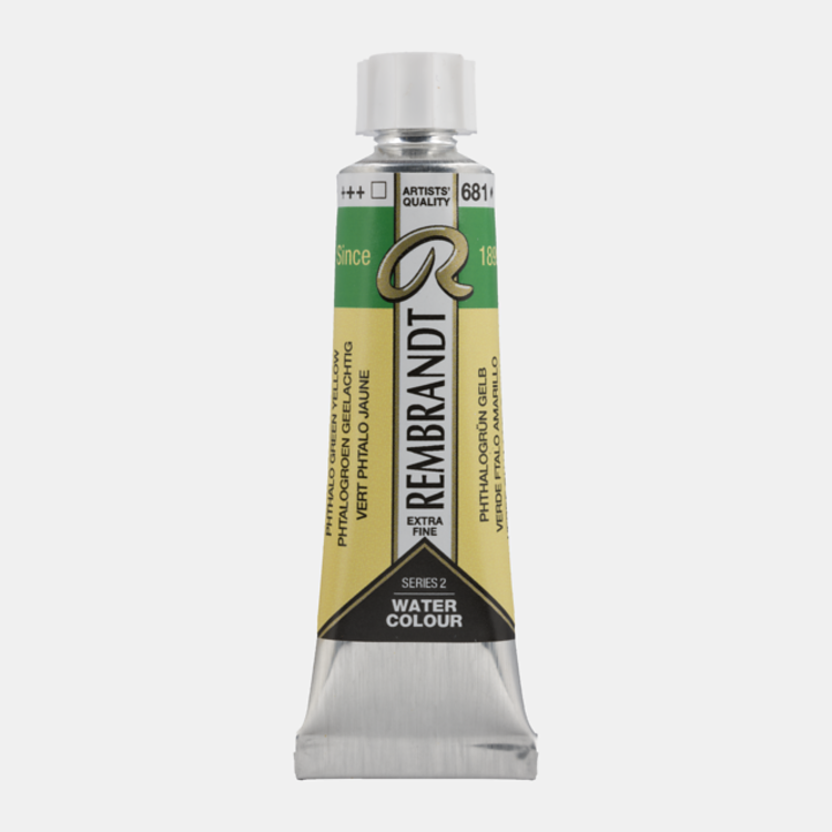 Rembrandt 681 aquarelverf 10ml pht groen geel