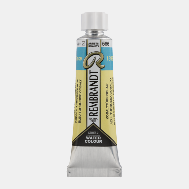 Rembrandt 586 aquarelverf 10ml kobalt turkooisblauw