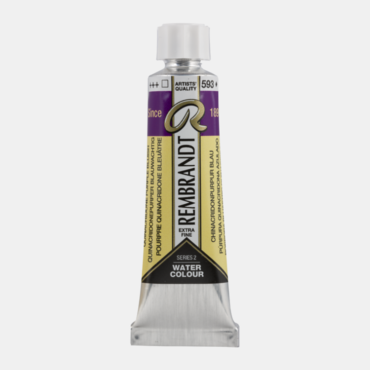 Rembrandt 593 aquarelverf tube 10ml - quinacridone purper blauwachtig
