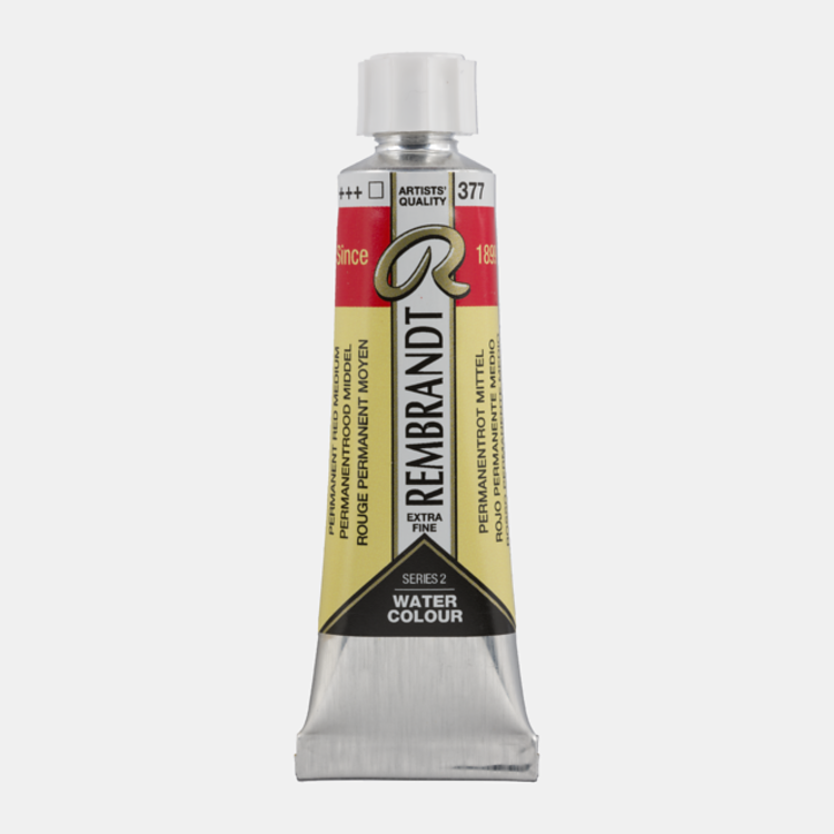 Rembrandt 377 aquarelverf tube 10ml - permanent rood middel