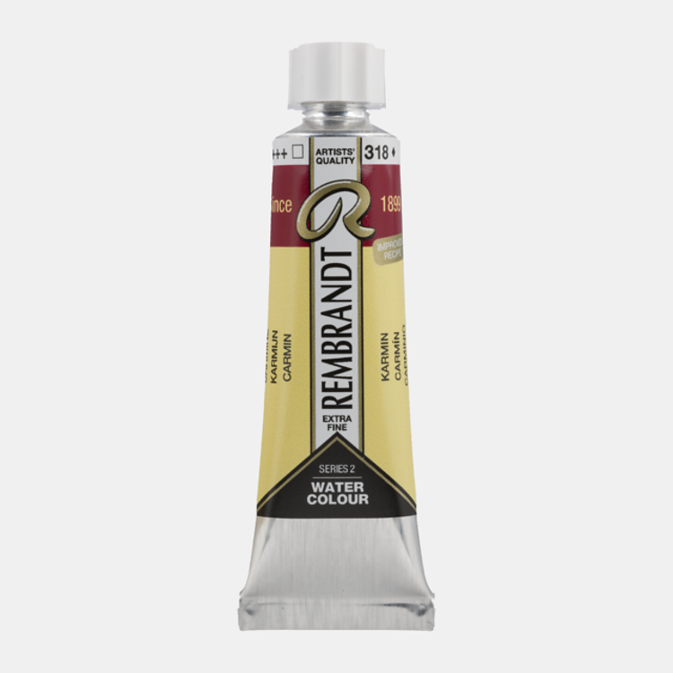 Rembrandt 318 aquarelverf tube 10ml - karmijn