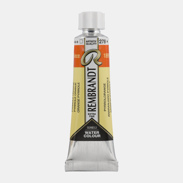 Rembrandt 278 aquarelverf tube 10ml - pyrrole oranje