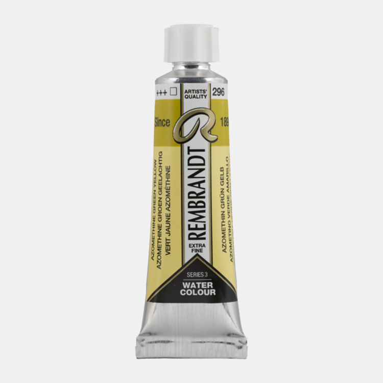 Rembrandt 296 aquarelverf tube 10ml - azo groengeel