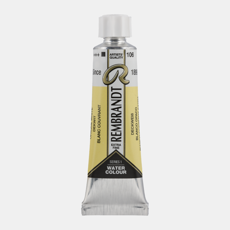 Rembrandt 106 aquarelverf 10ml wit extra dekkend