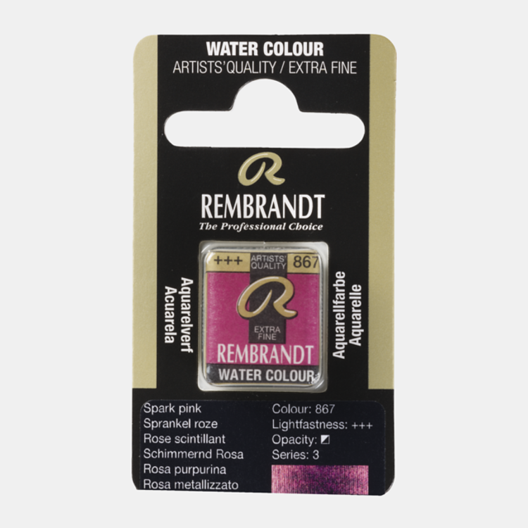 Rembrandt 867 aquarelverf napje sprankelroze
