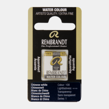 Rembrandt 108 aquarelverf napje chinees wit