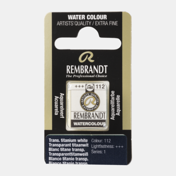 Rembrandt 112 aquarelverf napje transparant titaan wit