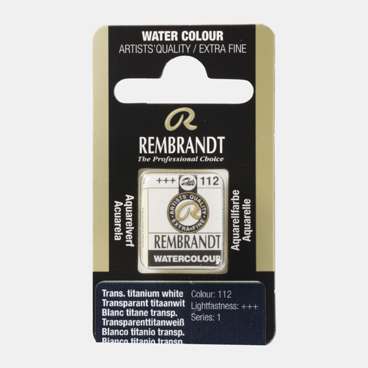 Rembrandt 112 aquarelverf napje transparant titaan wit