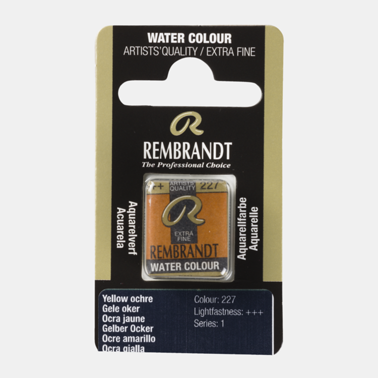 Rembrandt 227 aquarelverf napje gele oker