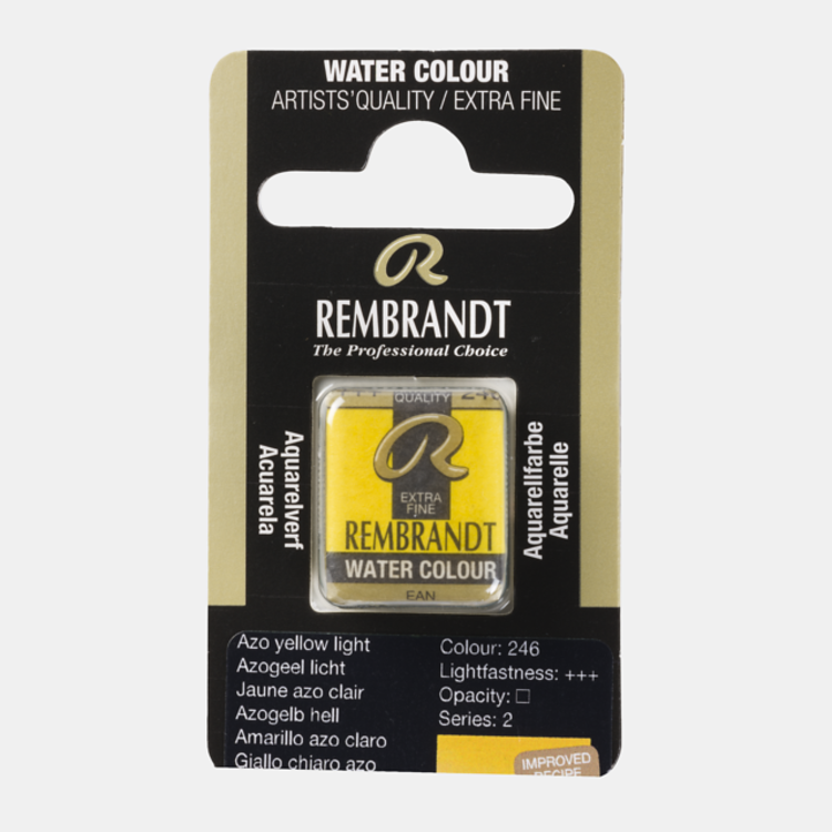 Rembrandt 246 aquarel napje - azogeel licht