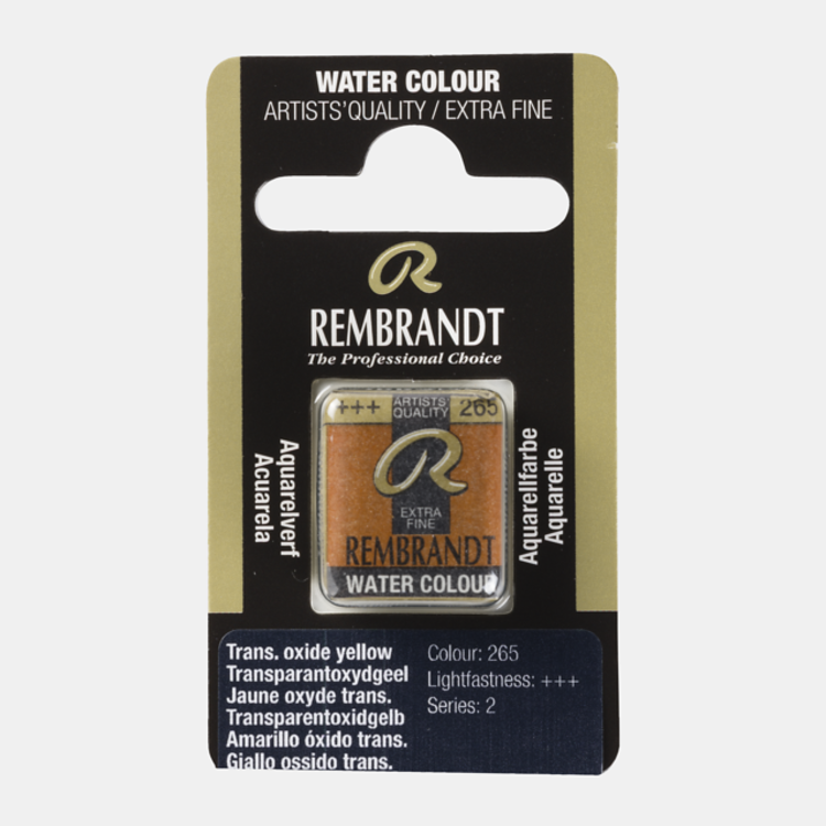 Rembrandt 265 aquarelverf napje transparant oxydgeel