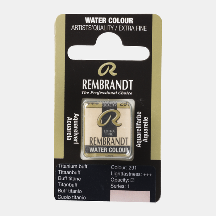 Rembrandt 291 aquarel napje - titaanbuff