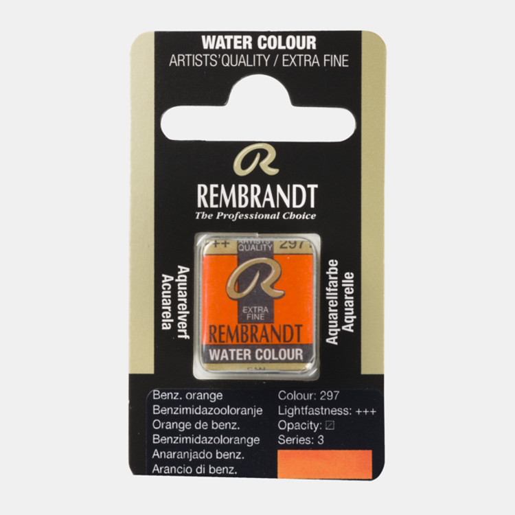 Rembrandt 297 aquarelverf napje benzimidazool oranje