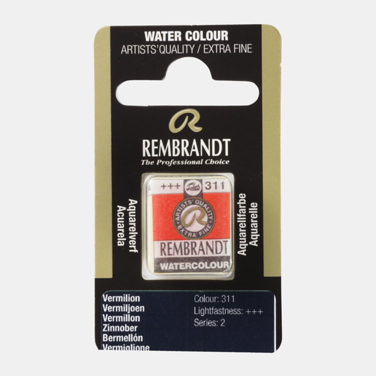 Rembrandt 311 aquarelverf napje vermiljoen