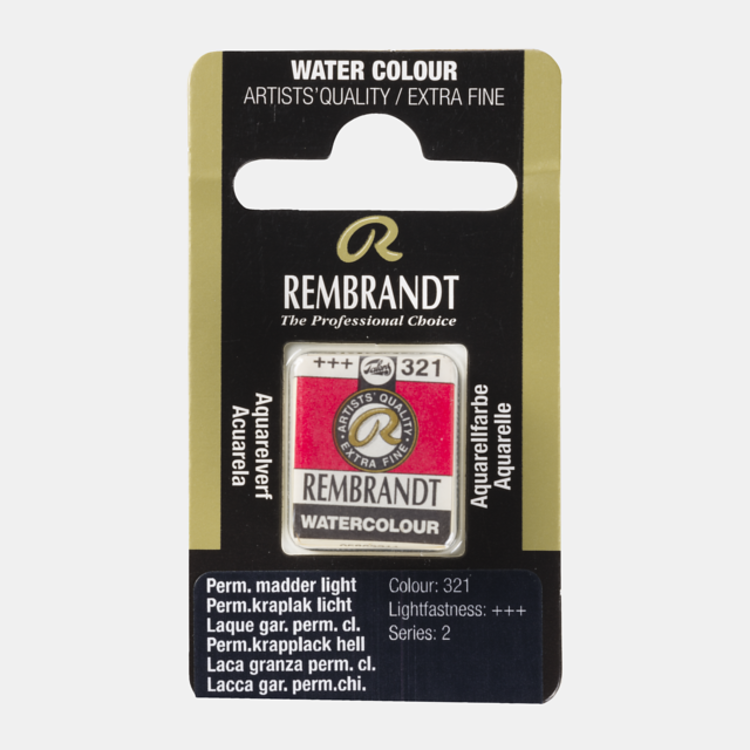 Rembrandt 321 aquarelverf napje perm kraplak licht