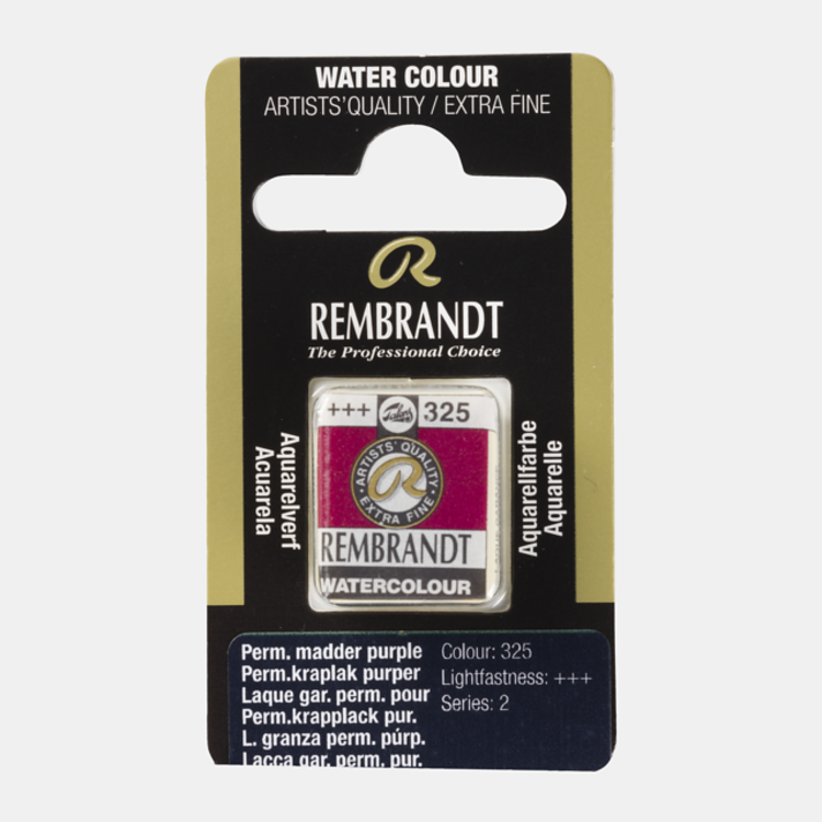 Rembrandt 325 aquarel napje - permanent kraplak purper