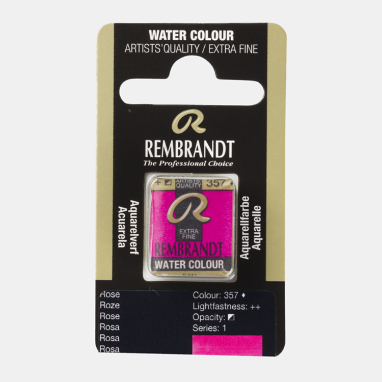 Rembrandt 357 aquarel napje - roze
