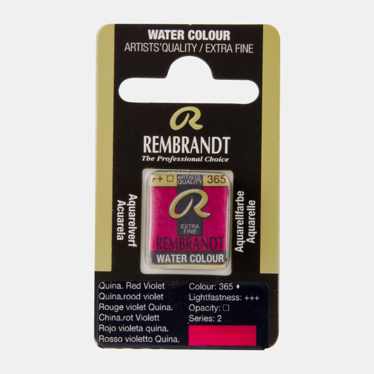Rembrandt 365 aquarelverf napje quinac rood violet
