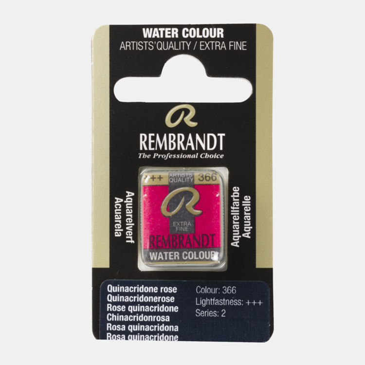 Rembrandt 366 aquarel napje - quinacridone roze