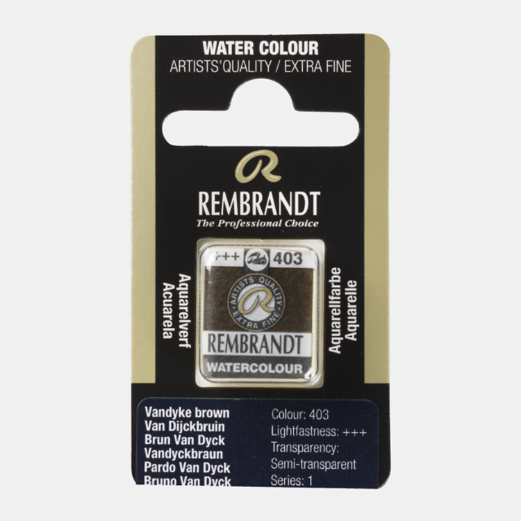Rembrandt 403 aquarelverf napje van Dijckbruin