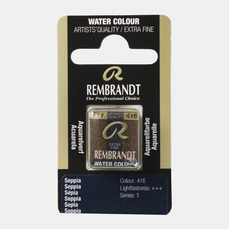 Rembrandt 416 aquarelverf napje sepia