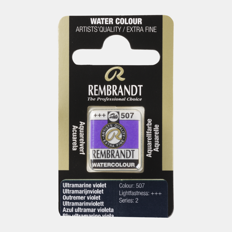 Rembrandt 507 aquarelverf napje ultramarijn violet