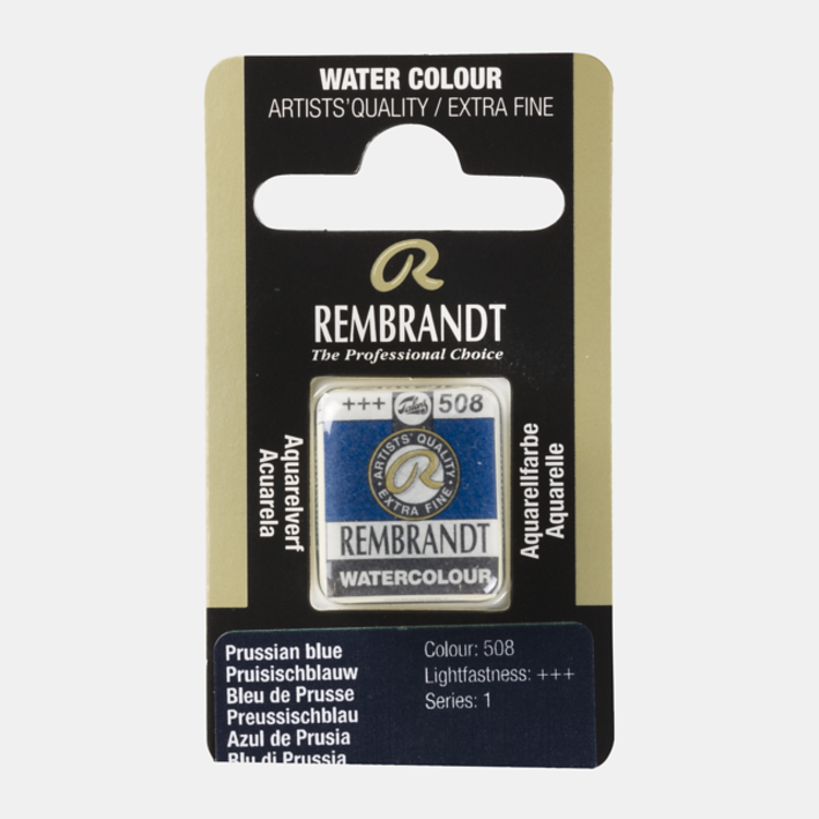 Rembrandt 508 aquarelverf napje Pruisisch blauw