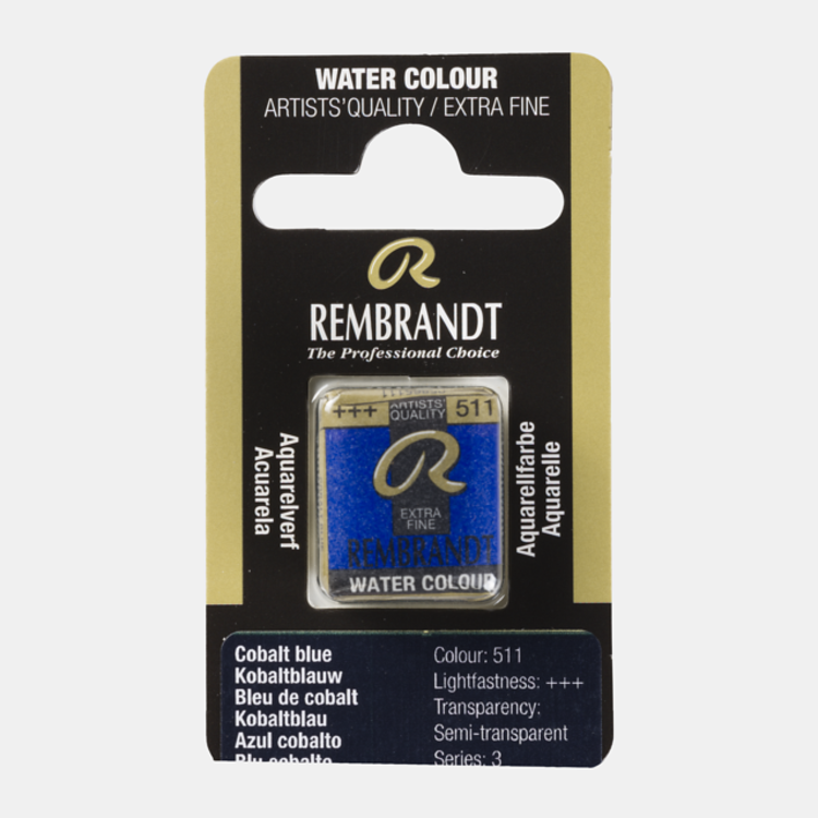 Rembrandt 511 aquarelverf napje kobalt blauw