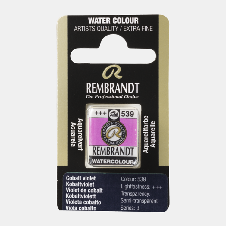 Rembrandt 539 aquarel napje - kobalt violet